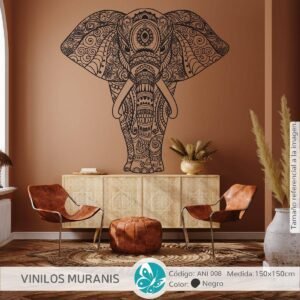 Vinilo Decorativo Elefante y Conejito Volando NIF 016