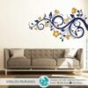Vinilo decorativo Floral Bicolor  Flo 002