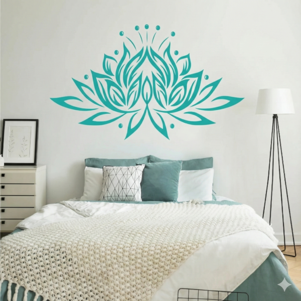 VINILO DECORATIVO FLOR DE LOTO ZEN ETN 001