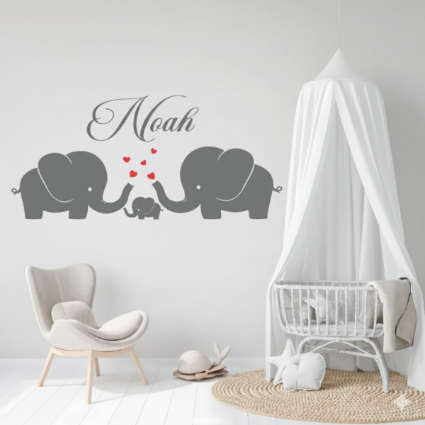 Vinilo decorativo familia de elefantes Vinilo decorativo familia de elefantes