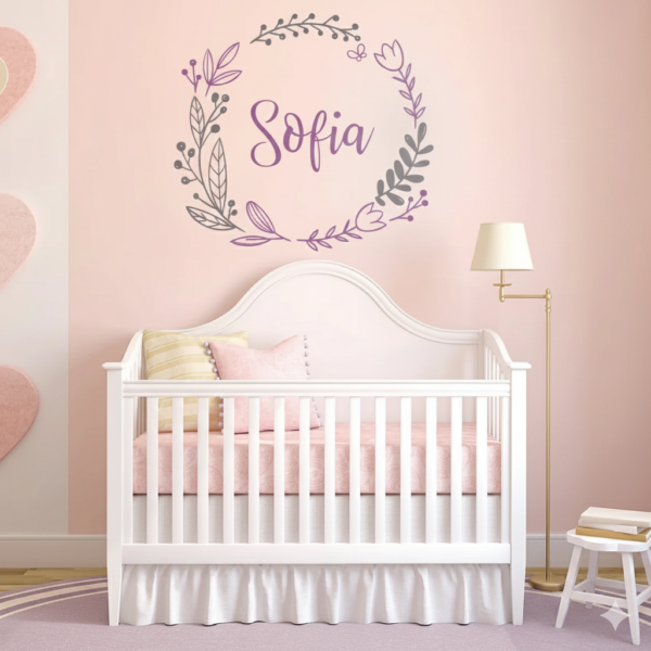 Vinilo Decorativo Corona Romántica