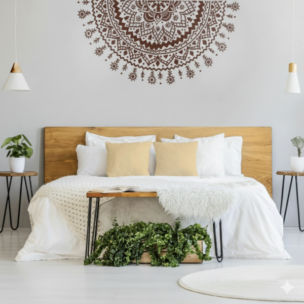 VINILO DECORATIVO MANDALA Cabecero Sol MAN 021M