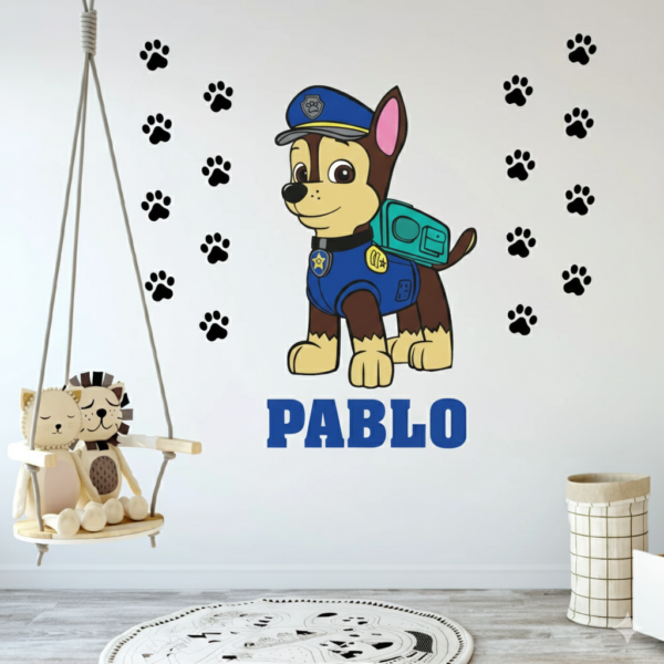 Vinilo Decorativo PAW PATROL CHASE Vinilo Decorativo PAW PATROL CHASE
