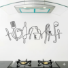 Vinilo decorativo para cocina utensilios lineales Vinilo decorativo para cocina utensilios lineales