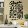 Vinilo decorativo cocina Receta secreta