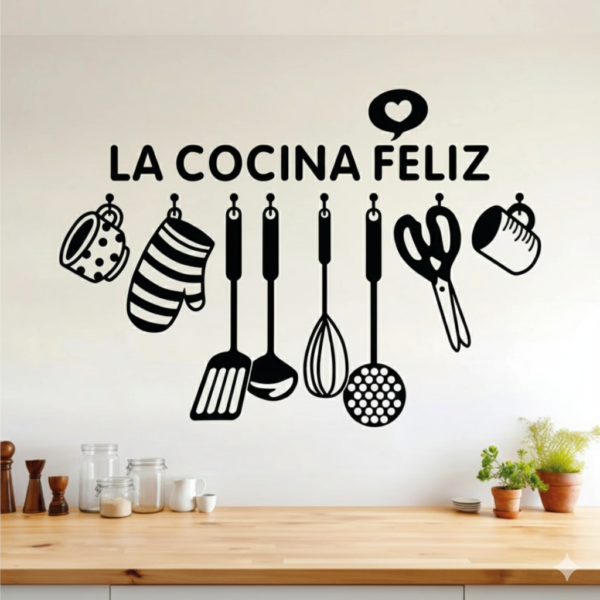 Vinilo Decorativo La Cocina Feliz Vinilo Decorativo La Cocina Feliz