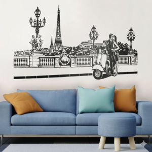 Vinilo decorativo amor en paris