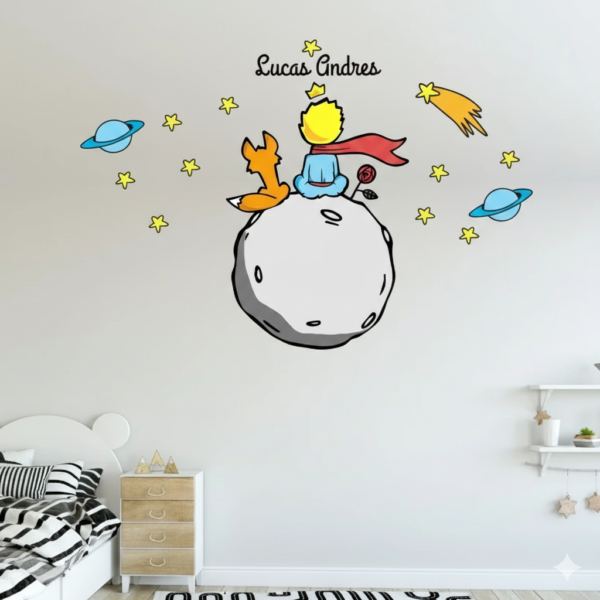 Vinilo Decorativo El Principito Colores Vinilo Decorativo El Principito Colores