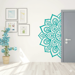 VINILO DECORATIVO MANDALA MITAD MAN 012M