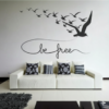 Vinilo decorativo aves libres