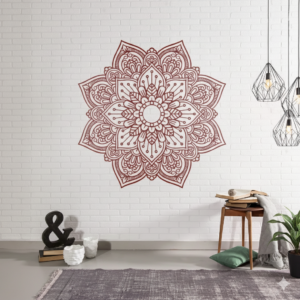 VINILO DECORATIVO MANDALA  ARTE ORNAMENTAL MAN 014