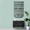 Vinilo decorativo frase en esta casa Vinilo decorativo frase en esta casa