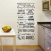 VINILO DECORATIVO COCINA REGLAS DE LA COCINA FELIZ COC 013