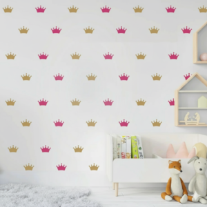 Set de Coronas de Princesa en Vinilo Decorativo