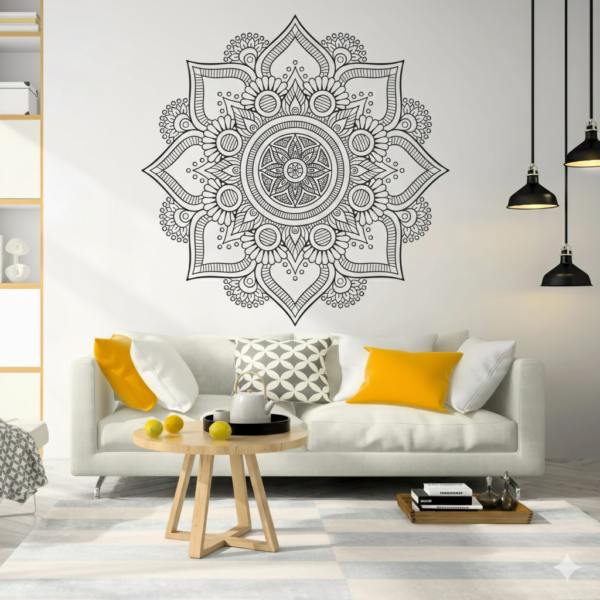 VINILO DECORATIVO MANDALA FLORAL MAN 001