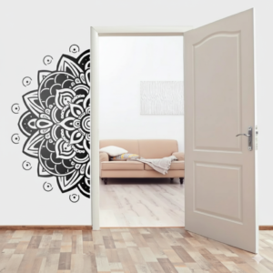 VINILO DECORATIVO MANDALA FUERZA VISUAL MAN 010M