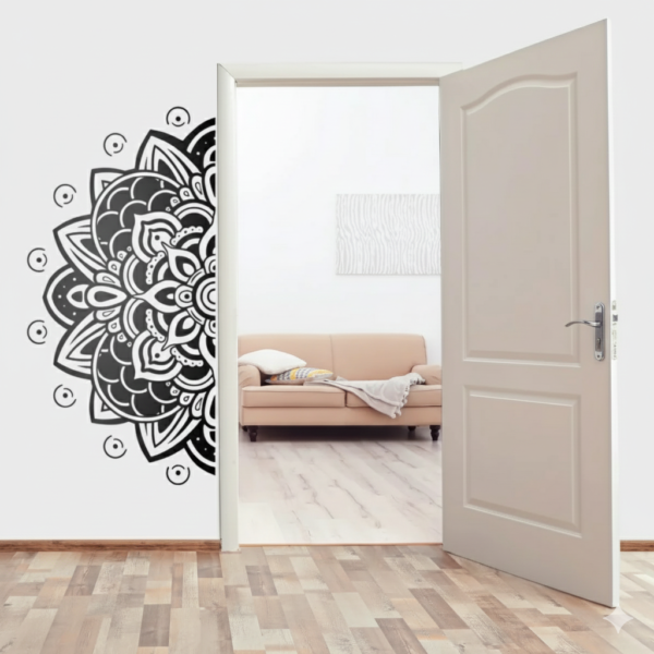 VINILO DECORATIVO MANDALA FUERZA VISUAL MAN 010M