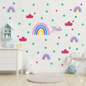 Vinilo Decorativo de Arcoíris Personalizado