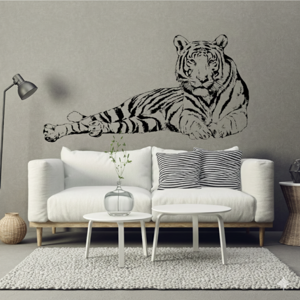Vinilo decorativo tigre majestuoso