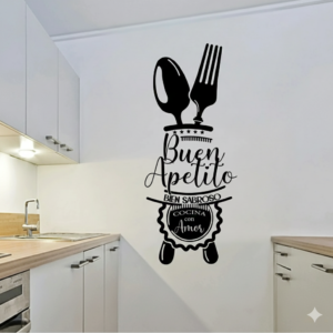 VINILO DECORATIVO COCINA BUEN APETITO COC 012