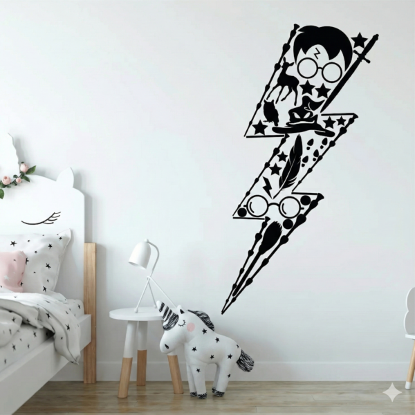 Vinilo decorativo Harry Potter rayo (1) Vinilo decorativo Harry Potter rayo