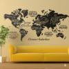 Vinilo Decorativo Mapamundi tipografico URB 005