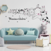 Vinilo Decorativo de bebe con Animalitos saludando