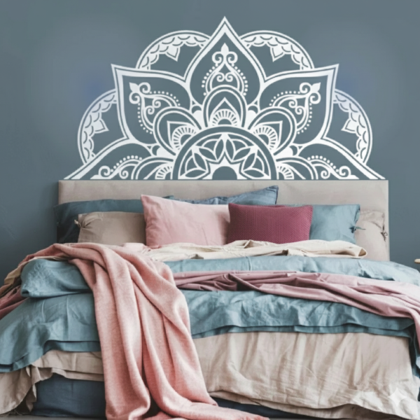 VINILO DECORATIVO MANDALA MITAD MAN 006M