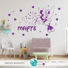 NIF 038 MORADO Vinilo decorativo Minnie hada Magica NIF 038
