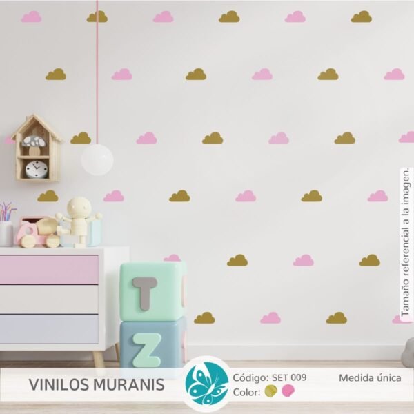 SET 009 Set de Nubes en Vinilo Decorativo SET 010