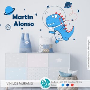 Vinilo Decorativo Elefante y Conejito Volando NIF 016