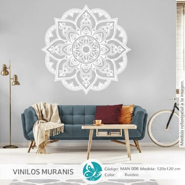 VINILO DECORATIVO MANDALA ENERGÍA MAN 006
