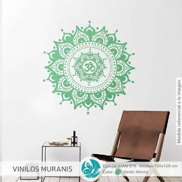 VINILO DECORATIVO MANDALA OM MAN 016