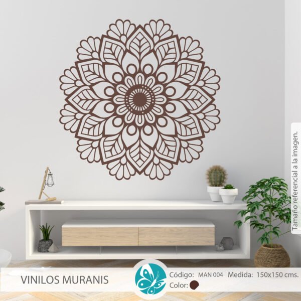 man 4 1 VINILO DECORATIVO MANDALA FLORECIENTE MAN 004