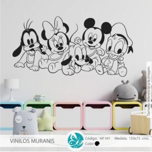 Vinilo Decorativo Elefante y Conejito Volando NIF 016